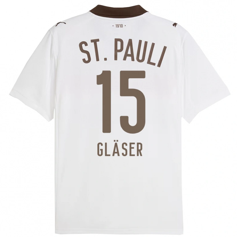Danxen Kid Julian Gläser #15 White Red Away Jersey 2025/26 T-Shirt