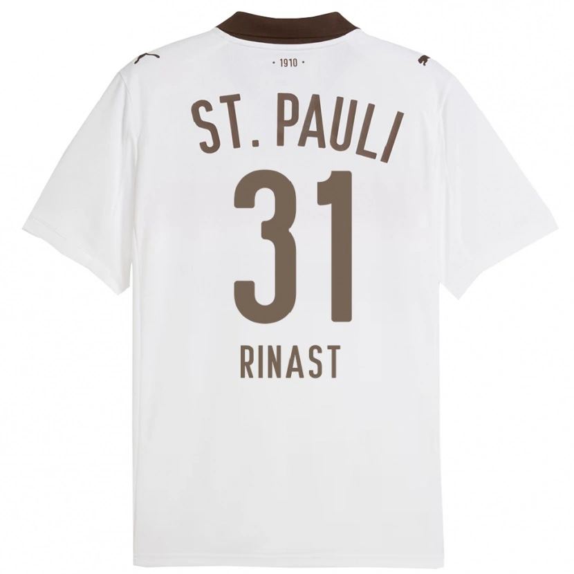 Danxen Kid Rachel Rinast #31 White Red Away Jersey 2025/26 T-Shirt