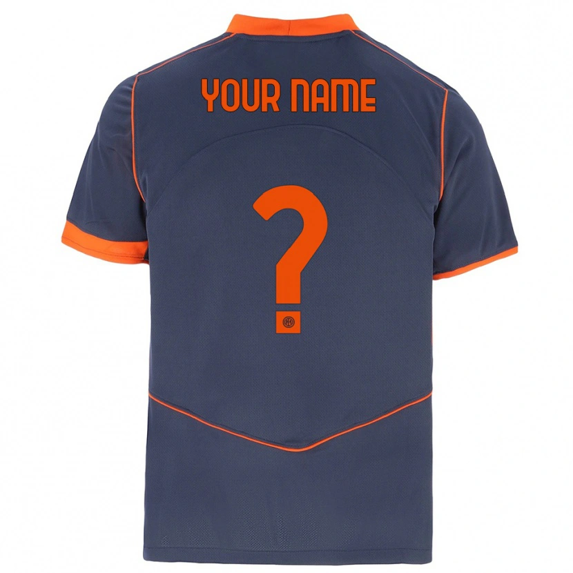 Danxen Kid Your Name #0 Gray Orange Third Jersey 2025/26 T-Shirt