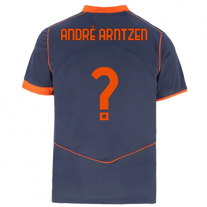 Danxen Kid Matheo André Arntzen #0 Gray Orange Third Jersey 2025/26 T-Shirt