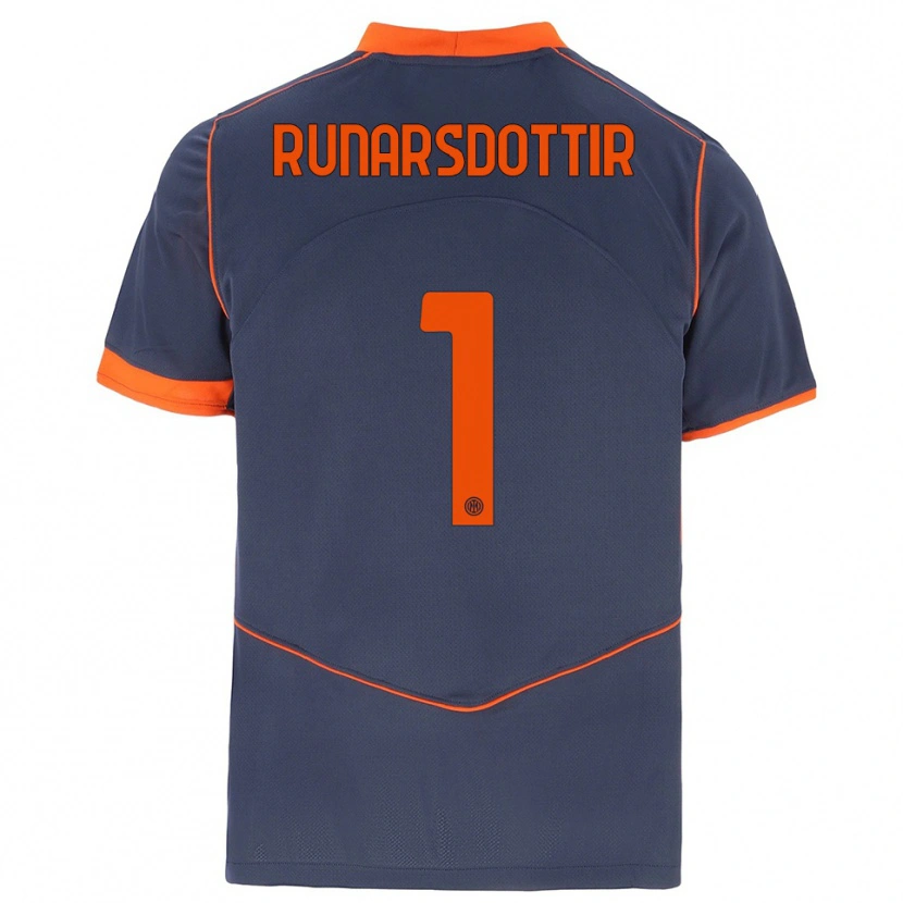 Danxen Kid Cecilía Rán Rúnarsdóttir #1 Gray Orange Third Jersey 2025/26 T-Shirt