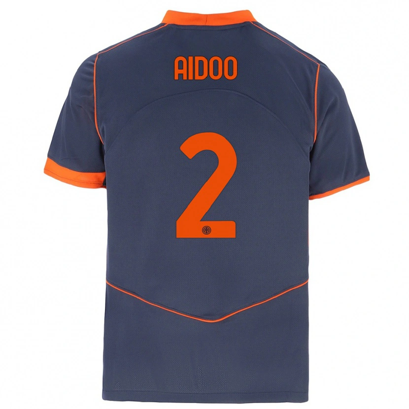 Danxen Kid Mike Aidoo #2 Gray Orange Third Jersey 2025/26 T-Shirt