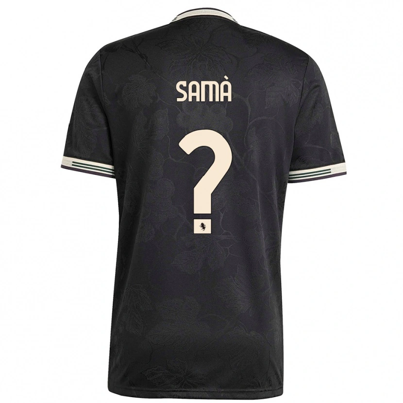 Danxen Kid Alberto Samà #0 Black White Green Third Jersey 2025/26 T-Shirt