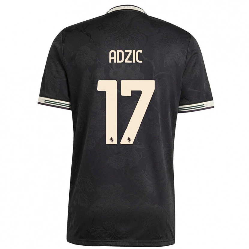Danxen Kid Vasilije Adžić #17 Black White Green Third Jersey 2025/26 T-Shirt