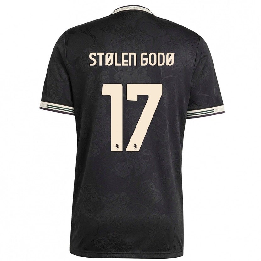 Danxen Kid Emma Stølen Godø #17 Black White Green Third Jersey 2025/26 T-Shirt