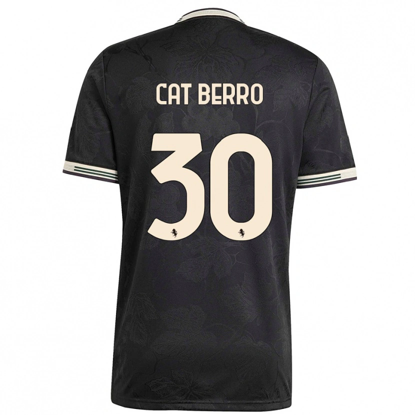 Danxen Kid Simone Cat Berro #30 Black White Green Third Jersey 2025/26 T-Shirt