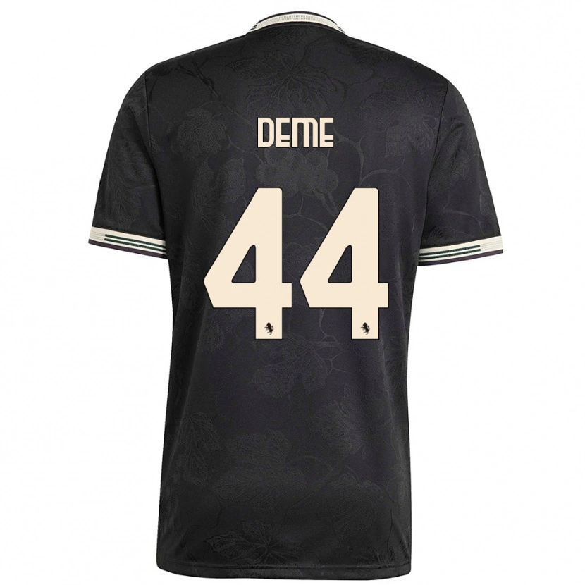 Danxen Kid Serigne Deme #44 Black White Green Third Jersey 2025/26 T-Shirt