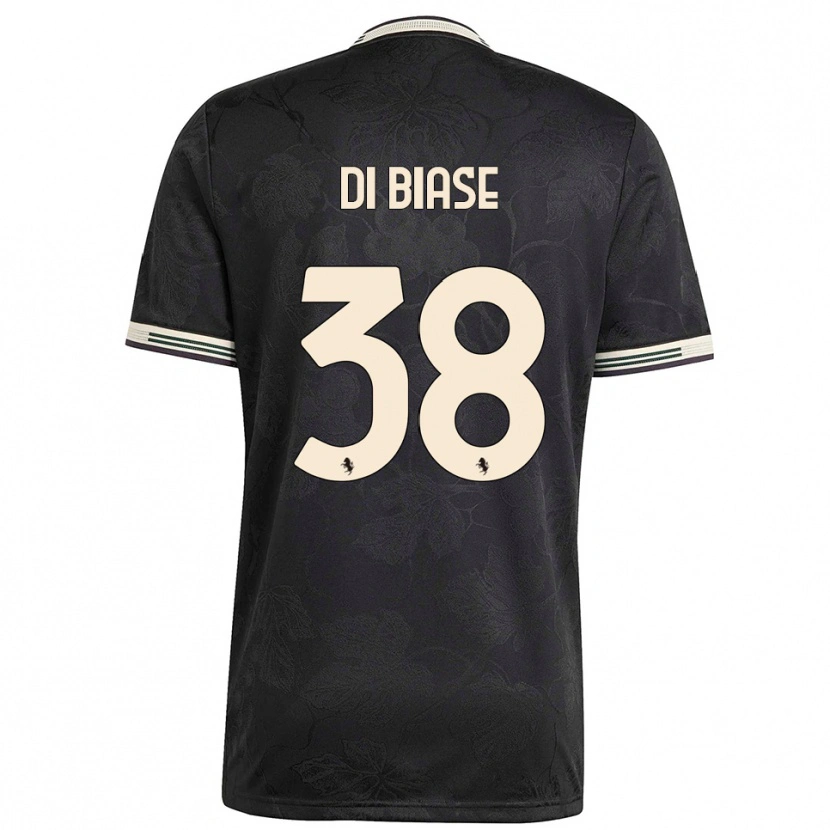 Danxen Kid Gianmarco Di Biase #38 Black White Green Third Jersey 2025/26 T-Shirt