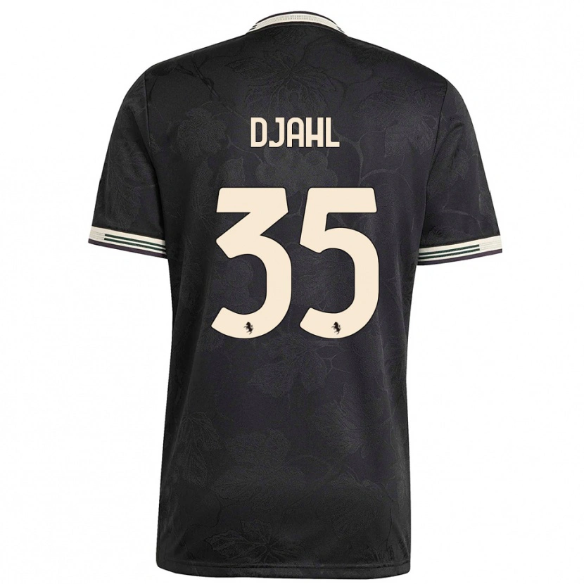 Danxen Kid Rayan Djahl #35 Black White Green Third Jersey 2025/26 T-Shirt