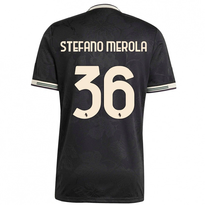 Danxen Kid Antonio Stefano Merola #36 Black White Green Third Jersey 2025/26 T-Shirt