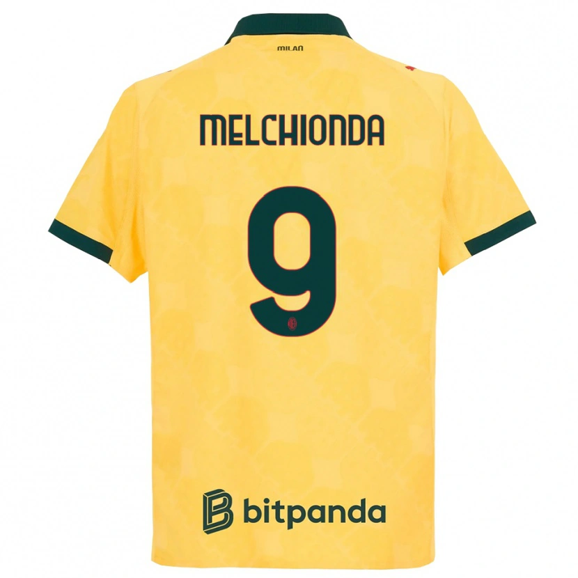 Danxen Kid Marco Melchionda #9 Yellow Black Third Jersey 2025/26 T-Shirt
