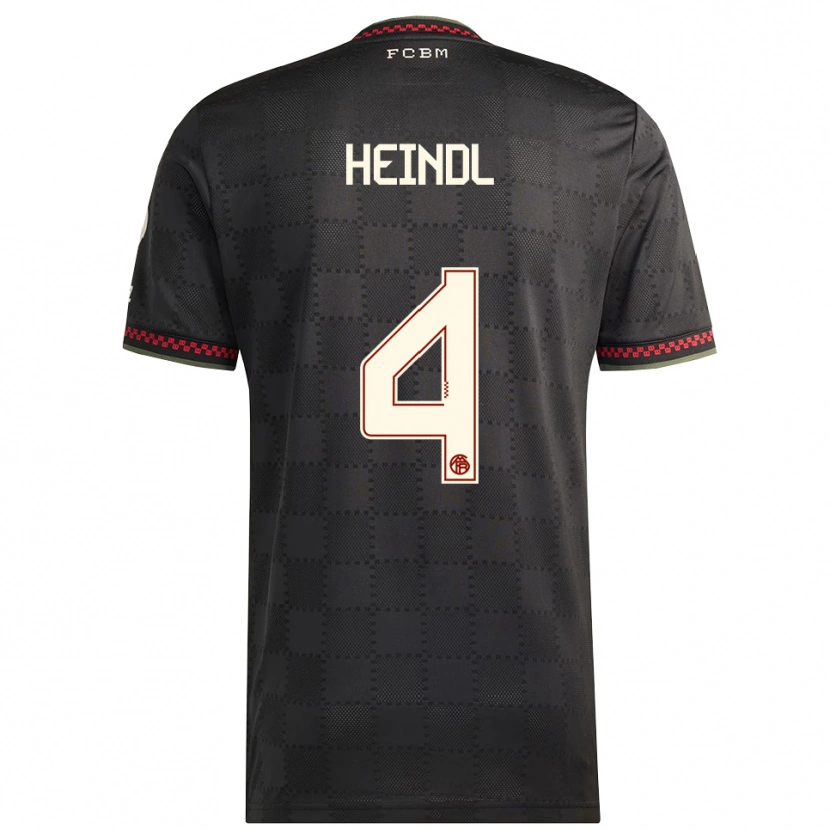 Danxen Kid David Heindl #4 Black White Third Jersey 2025/26 T-Shirt