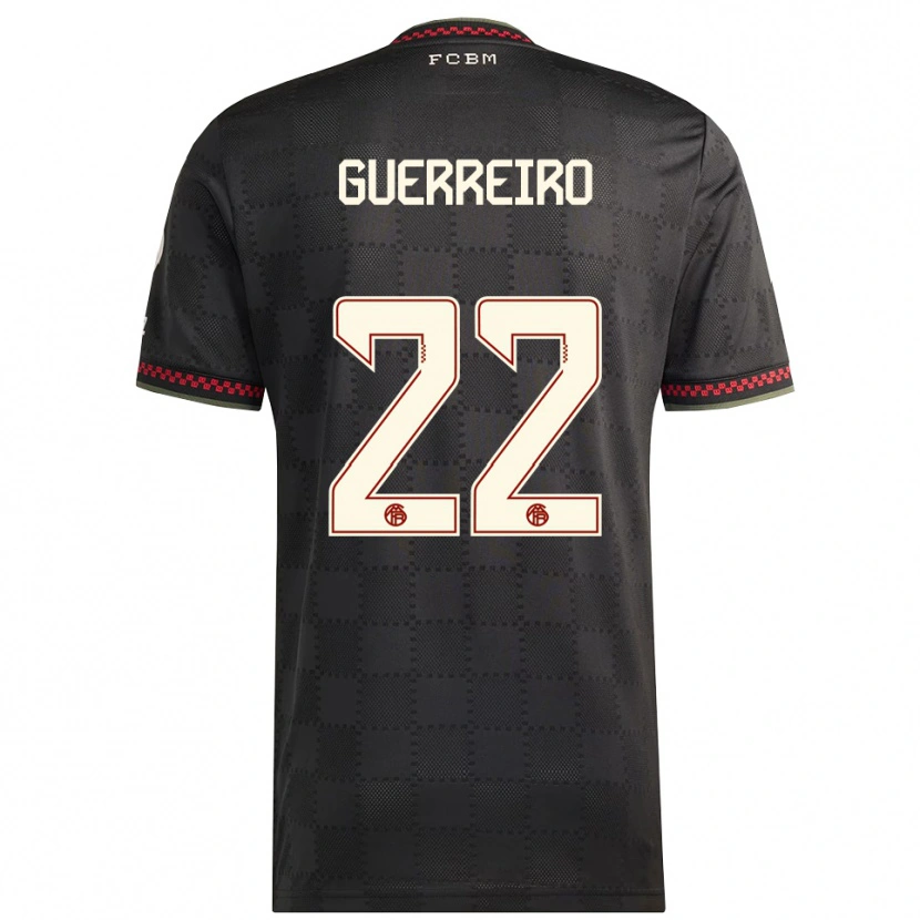 Danxen Kid Raphaël Guerreiro #22 Black White Third Jersey 2025/26 T-Shirt