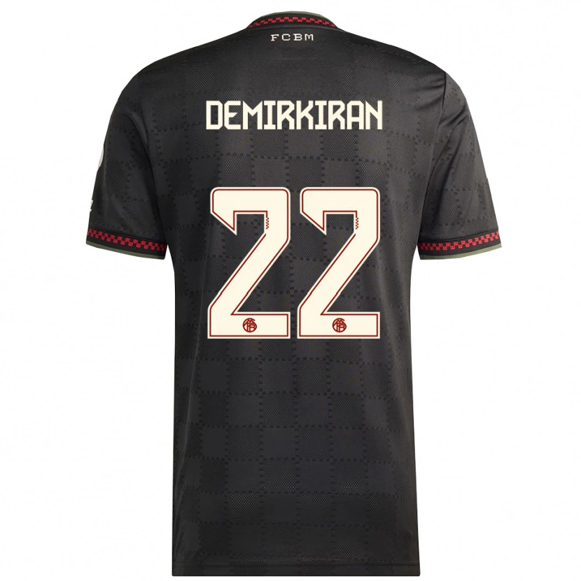 Danxen Kid Ediz Demirkiran #22 Black White Third Jersey 2025/26 T-Shirt