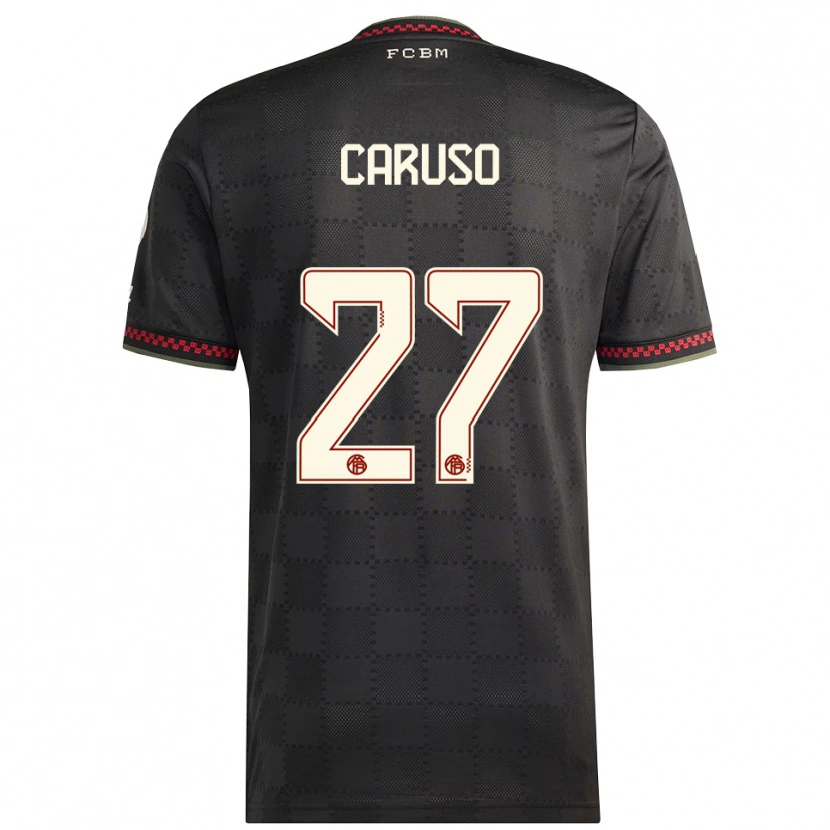 Danxen Kid Arianna Caruso #27 Black White Third Jersey 2025/26 T-Shirt