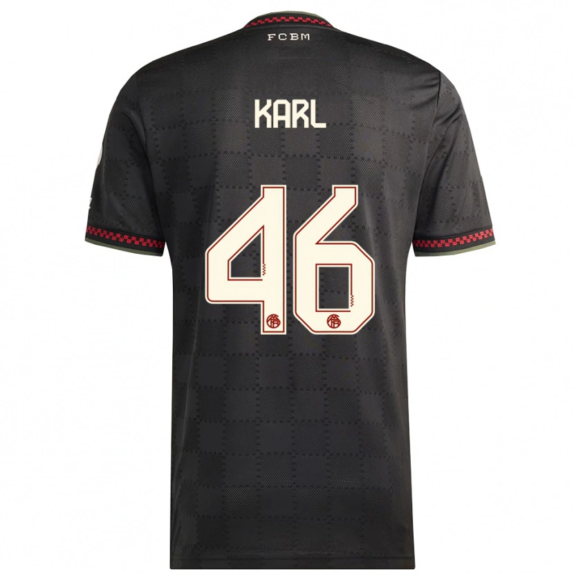 Danxen Kid Lennart Karl #46 Black White Third Jersey 2025/26 T-Shirt