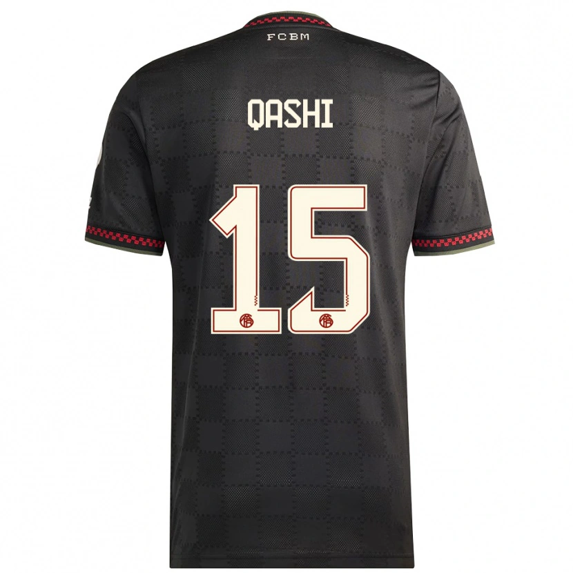 Danxen Kid Yousef Qashi #15 Black White Third Jersey 2025/26 T-Shirt