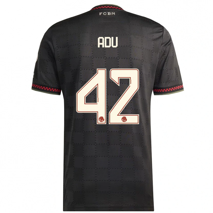 Danxen Kid Gibson Adu #42 Black White Third Jersey 2025/26 T-Shirt