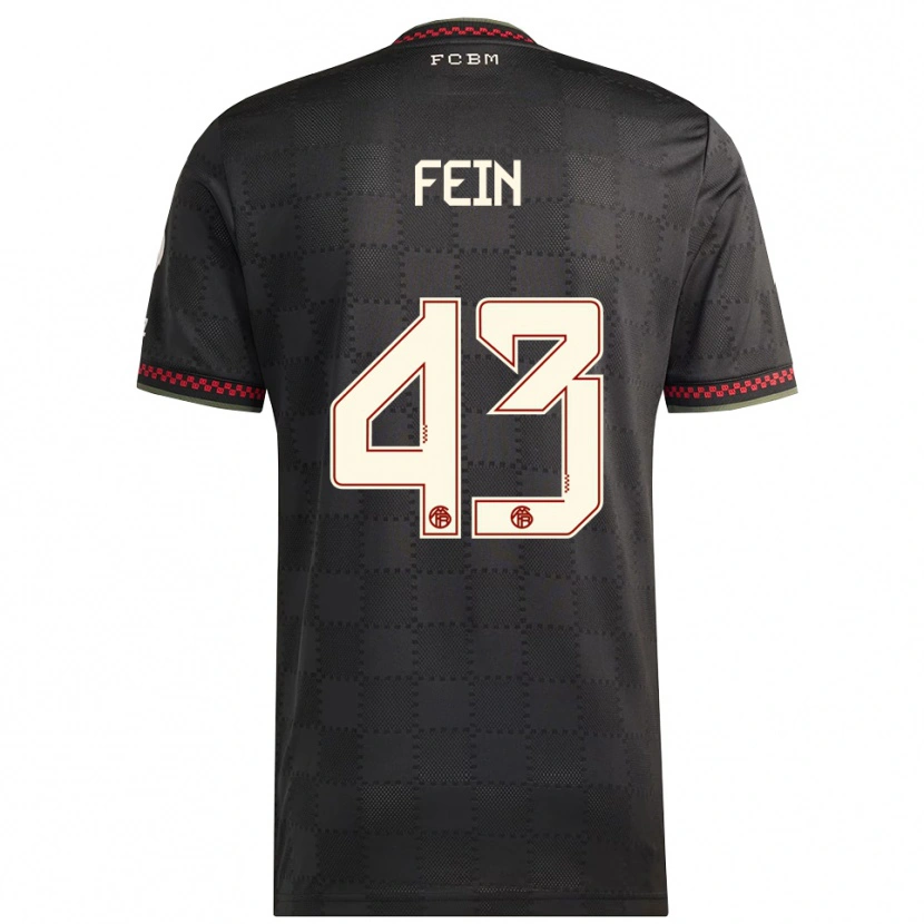 Danxen Kid Adrian Fein #43 Black White Third Jersey 2025/26 T-Shirt