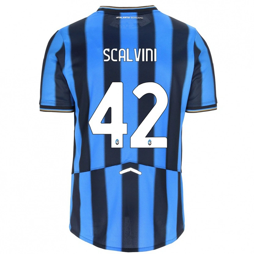 Danxen Men Giorgio Scalvini #42 Sky Blue Black Home Jersey 2025/26 T-Shirt