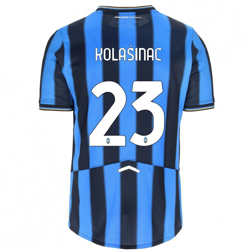 Danxen Men Sead Kolasinac #23 Sky Blue Black Home Jersey 2025/26 T-Shirt