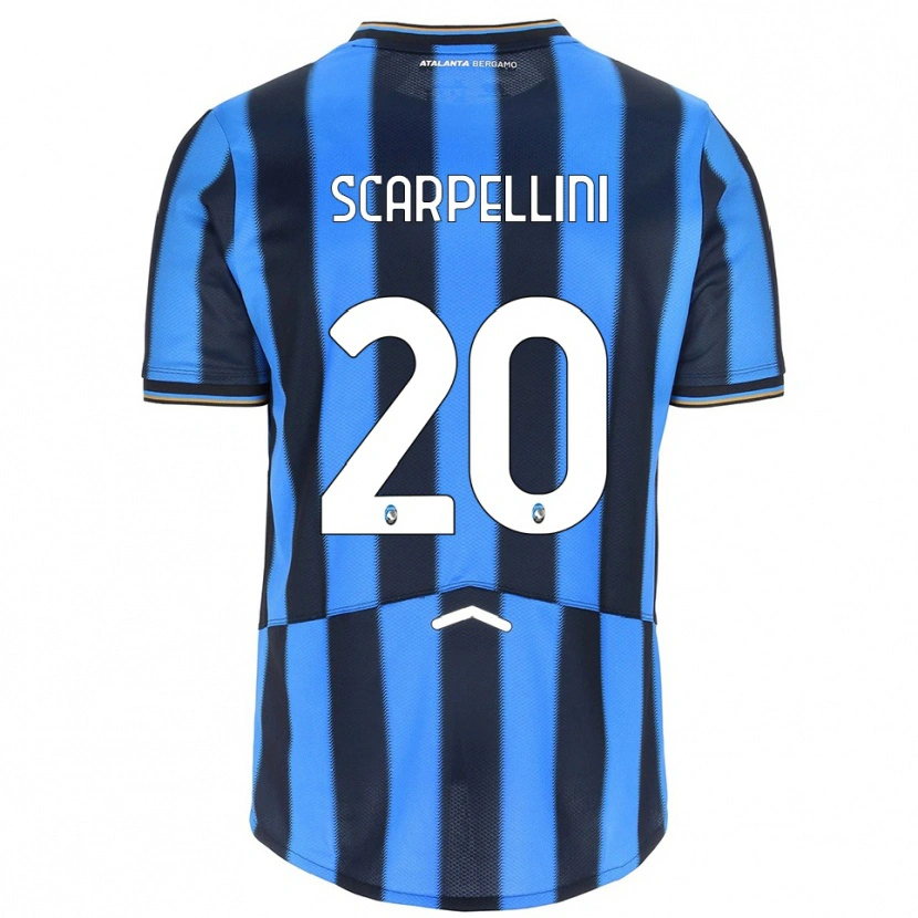 Danxen Men Andrea Scarpellini #20 Sky Blue Black Home Jersey 2025/26 T-Shirt