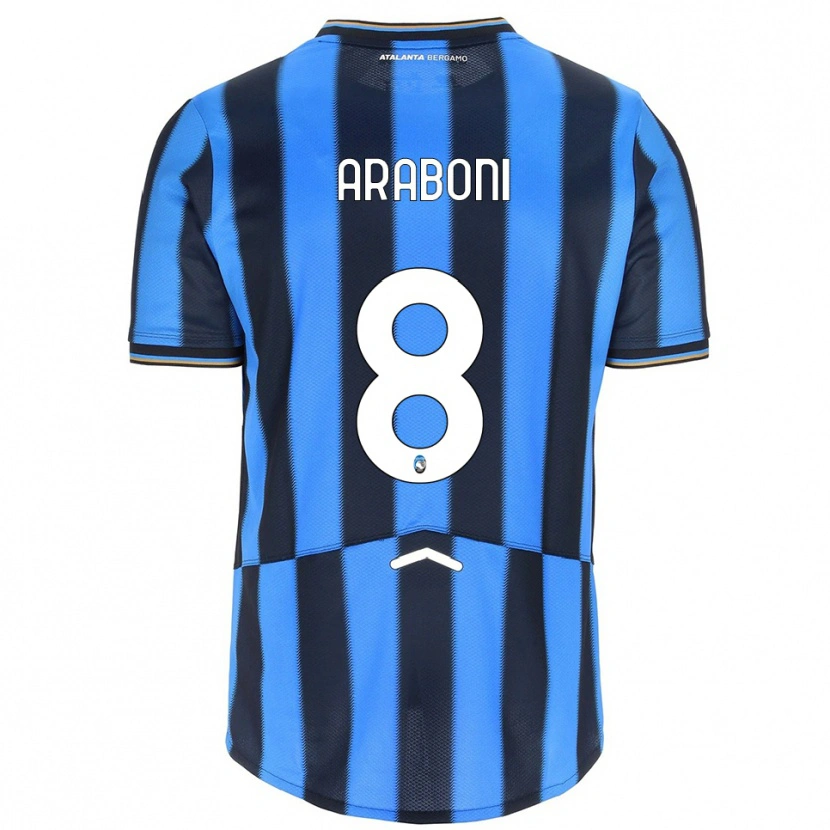 Danxen Men Sebastiano Araboni #8 Sky Blue Black Home Jersey 2025/26 T-Shirt