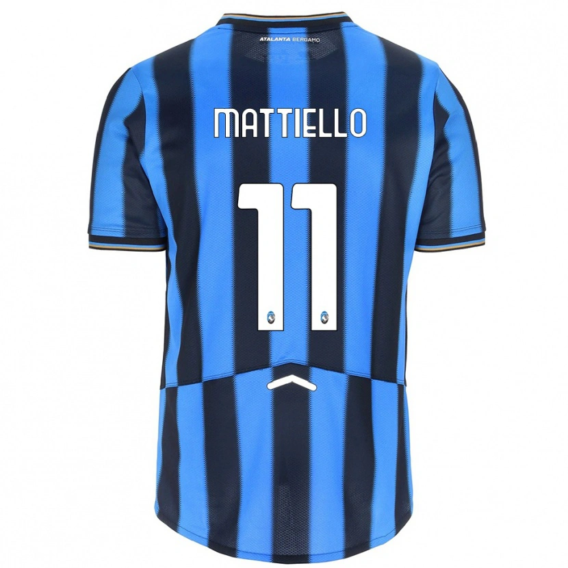 Danxen Men Federico Mattiello #11 Sky Blue Black Home Jersey 2025/26 T-Shirt