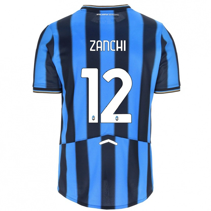 Danxen Men Edoardo Zanchi #12 Sky Blue Black Home Jersey 2025/26 T-Shirt