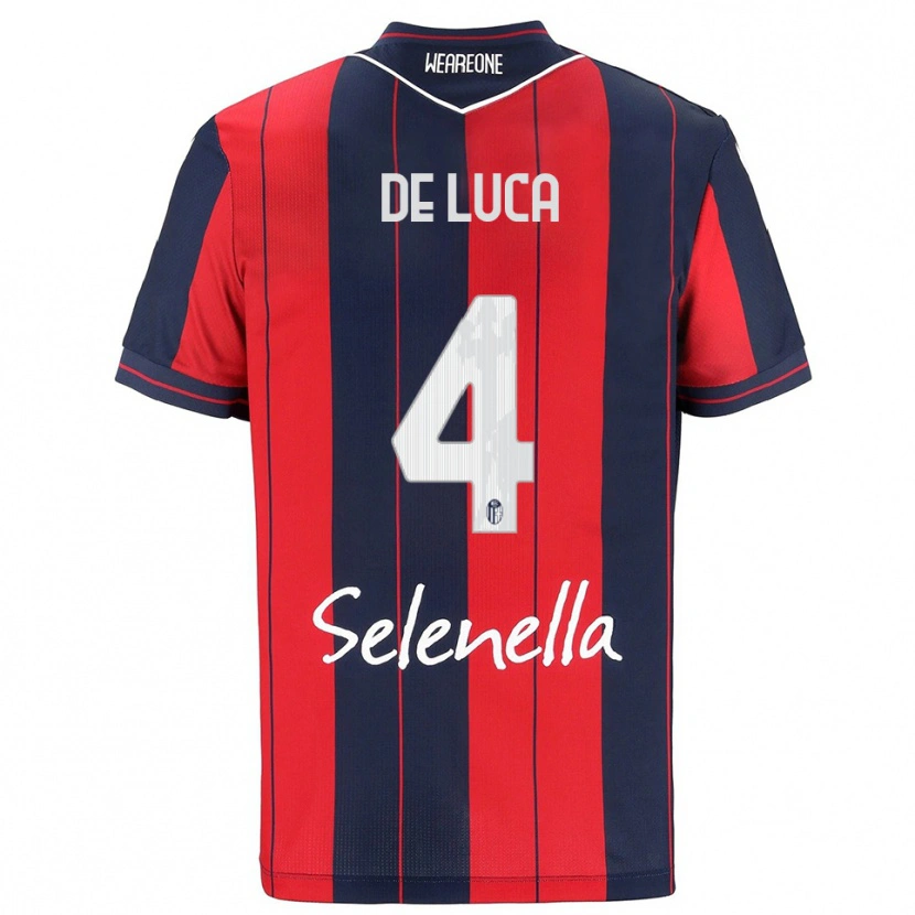 Danxen Men Alessandro De Luca #4 Red Navy Home Jersey 2025/26 T-Shirt