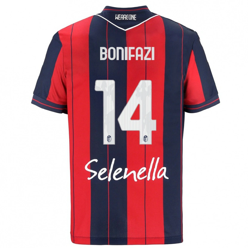 Danxen Men Kevin Bonifazi #14 Red Navy Home Jersey 2025/26 T-Shirt