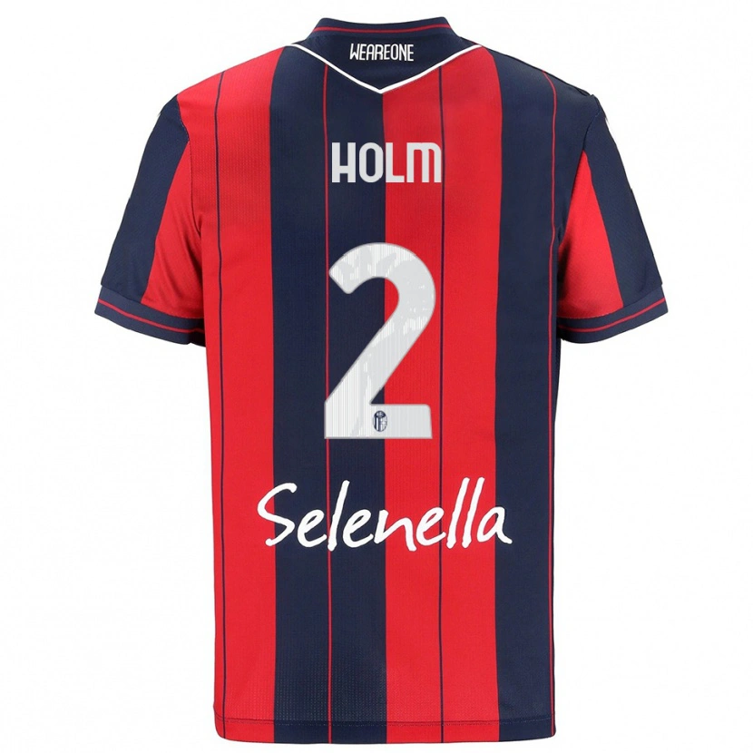 Danxen Men Emil Holm #2 Red Navy Home Jersey 2025/26 T-Shirt
