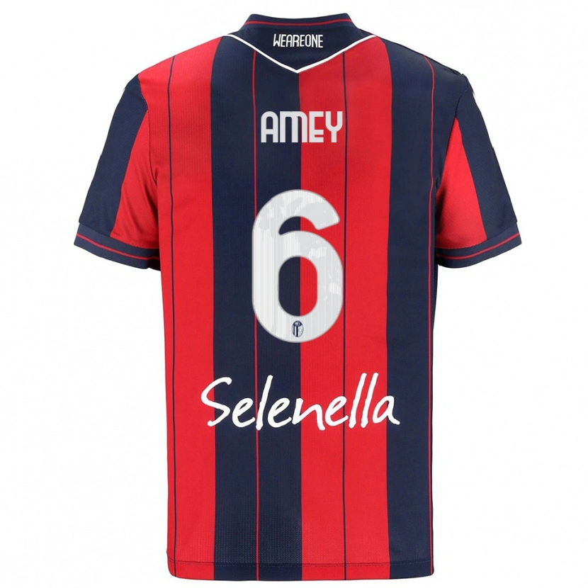 Danxen Men Wisdom Amey #6 Red Navy Home Jersey 2025/26 T-Shirt