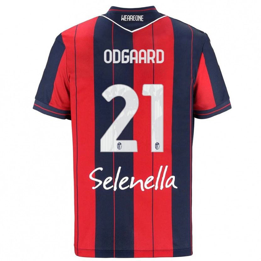 Danxen Men Jens Odgaard #21 Red Navy Home Jersey 2025/26 T-Shirt