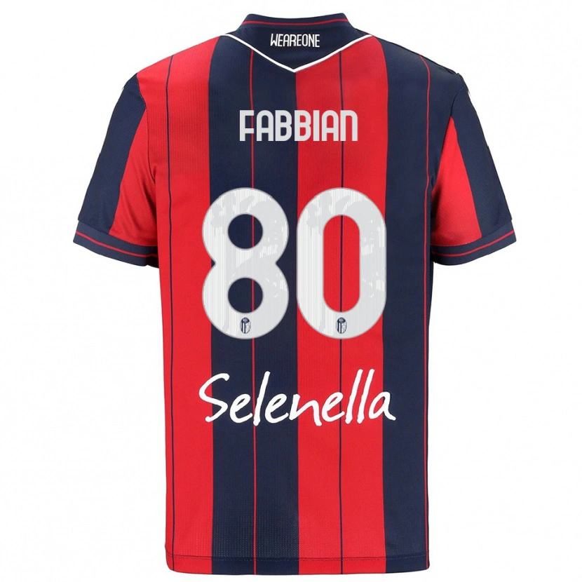 Danxen Men Giovanni Fabbian #80 Red Navy Home Jersey 2025/26 T-Shirt