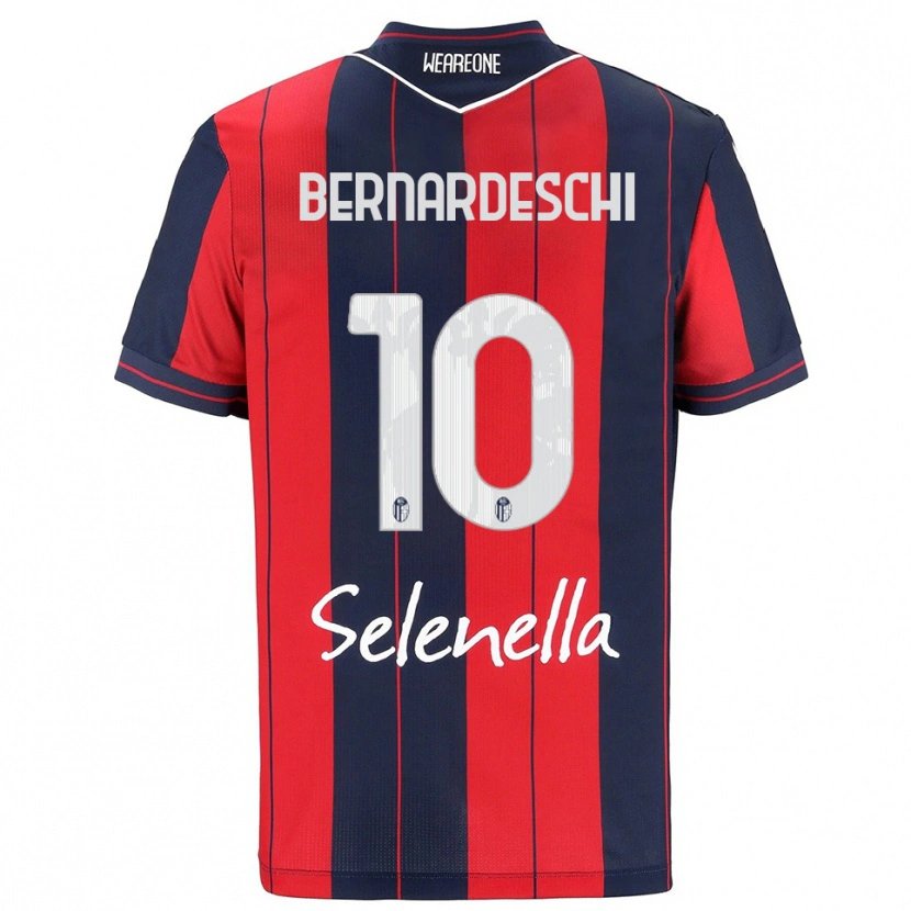 Danxen Men Federico Bernardeschi #10 Red Navy Home Jersey 2025/26 T-Shirt