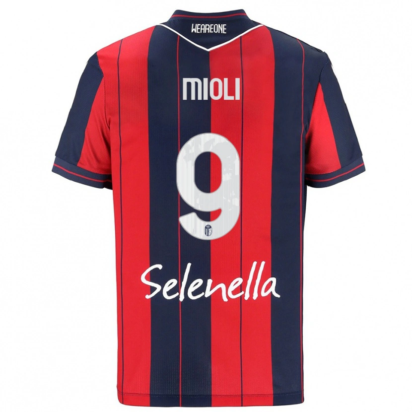Danxen Men Mattia Mioli #9 Red Navy Home Jersey 2025/26 T-Shirt