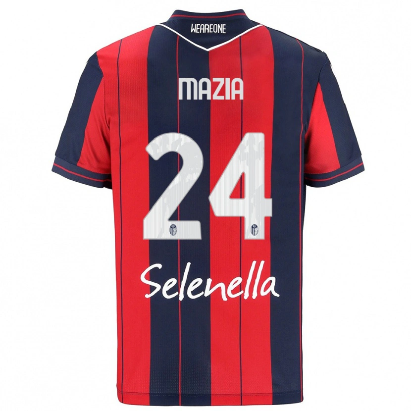 Danxen Men Andrea Mazia #24 Red Navy Home Jersey 2025/26 T-Shirt