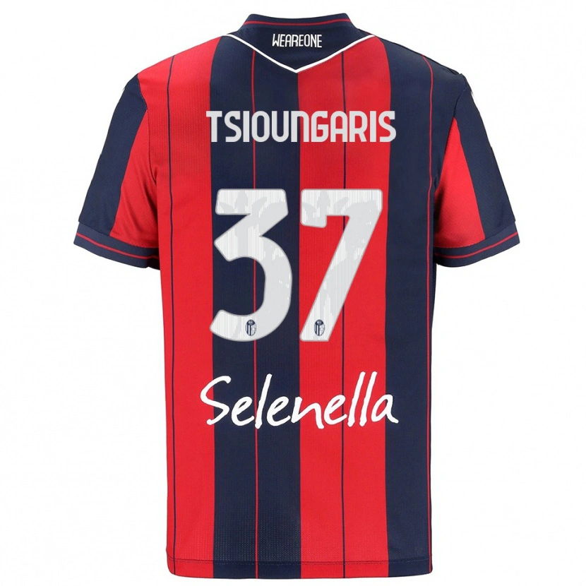 Danxen Men Theodoros Tsioungaris #37 Red Navy Home Jersey 2025/26 T-Shirt