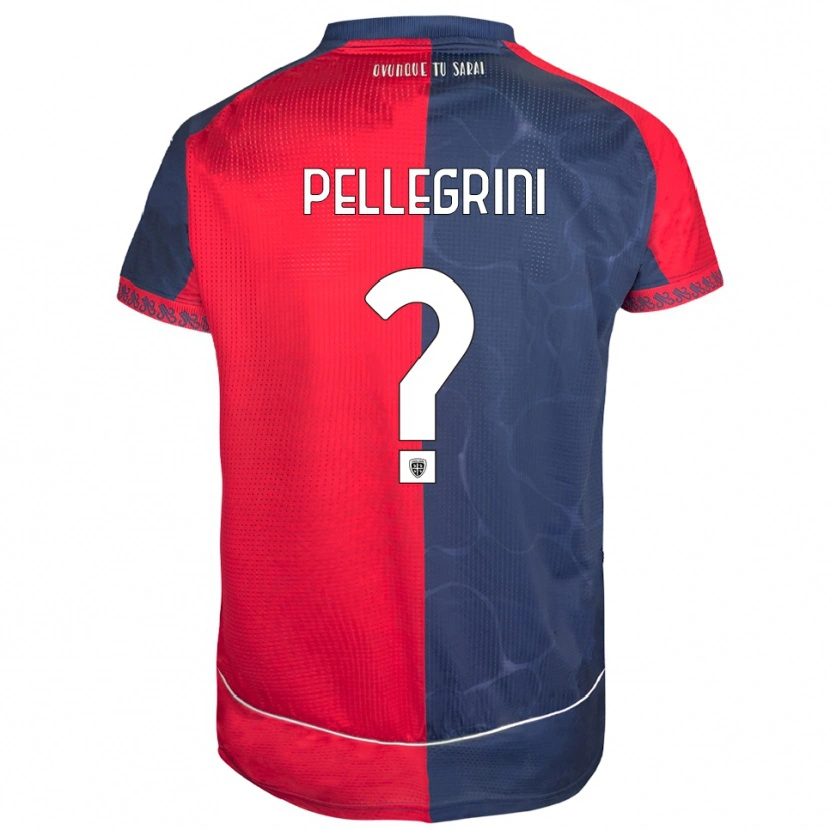 Danxen Men Nicolò Pellegrini #0 Red Navy Home Jersey 2025/26 T-Shirt