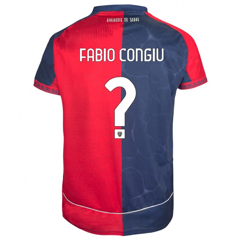 Danxen Men Fabio Congiu #0 Red Navy Home Jersey 2025/26 T-Shirt