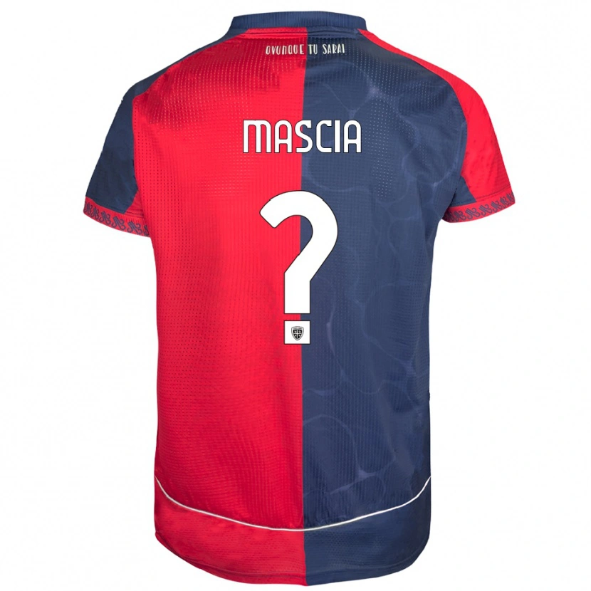 Danxen Men Enrico Mascia #0 Red Navy Home Jersey 2025/26 T-Shirt