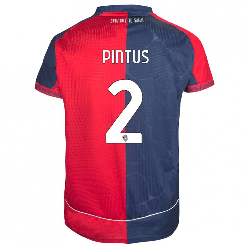 Danxen Men Nicola Pintus #2 Red Navy Home Jersey 2025/26 T-Shirt