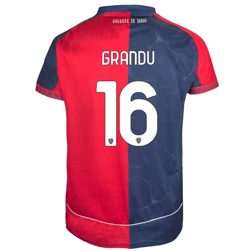 Danxen Men Nicola Grandu #16 Red Navy Home Jersey 2025/26 T-Shirt