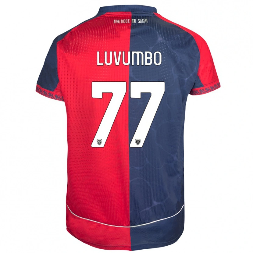 Danxen Men Zito Luvumbo #77 Red Navy Home Jersey 2025/26 T-Shirt