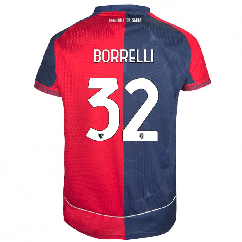 Danxen Men Gennaro Borrelli #32 Red Navy Home Jersey 2025/26 T-Shirt