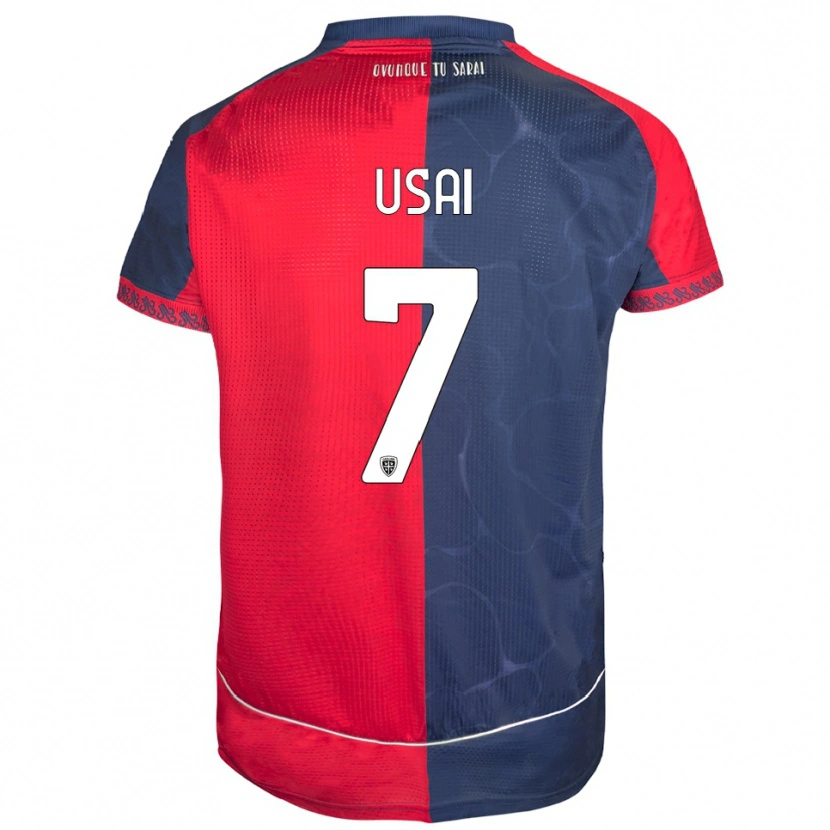 Danxen Men Carlo Usai #7 Red Navy Home Jersey 2025/26 T-Shirt