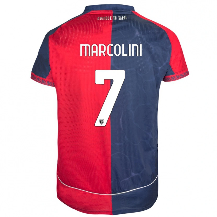 Danxen Men Diego Marcolini #7 Red Navy Home Jersey 2025/26 T-Shirt