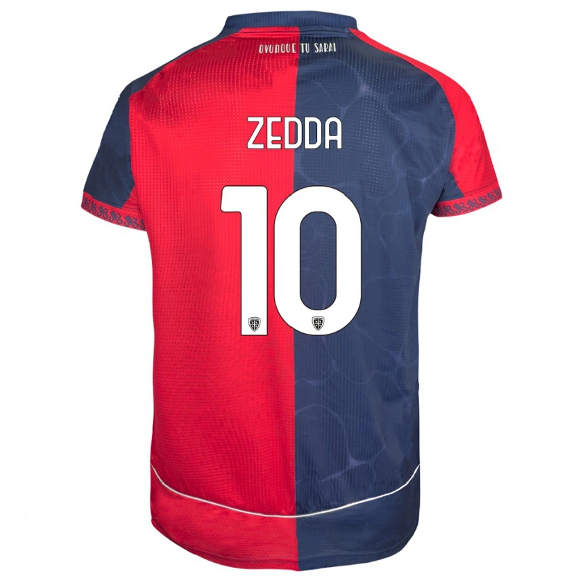 Danxen Men Diego Zedda #10 Red Navy Home Jersey 2025/26 T-Shirt
