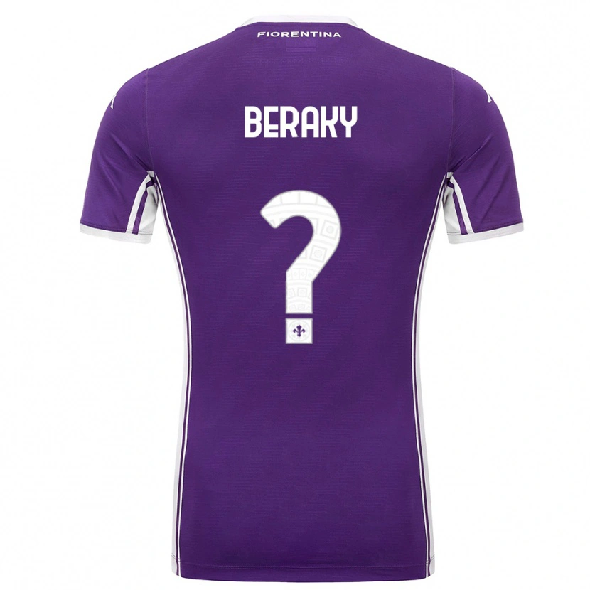 Danxen Men Mussie Beraky #0 Purple White Home Jersey 2025/26 T-Shirt